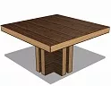 Стол заседаний квадратный